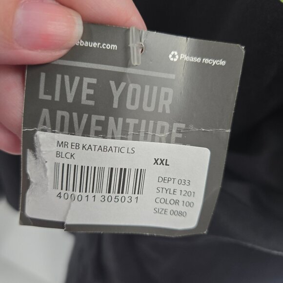 Eddie Bauer Black Crew Neck Long Sleeve Shirt XXL - Picture 6 of 8